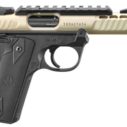 RUGER MRK IV 22/45LTE 22LR 4.4" T.B. CHAMPAGNE ANODIZED BLACK GRIPS 2-10RD MAGS