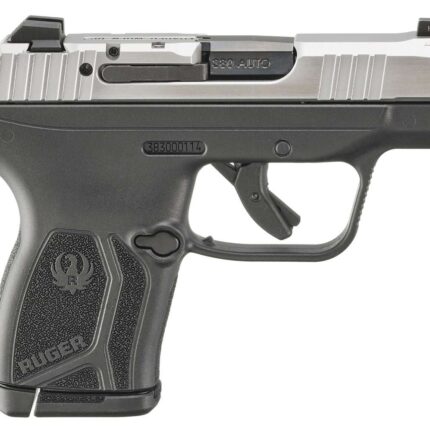 RUGER LCP MAX CALI 380ACP PISTOL 2.8" BBL STS/BLACK 1-10RD MAG CA COMPLIANT