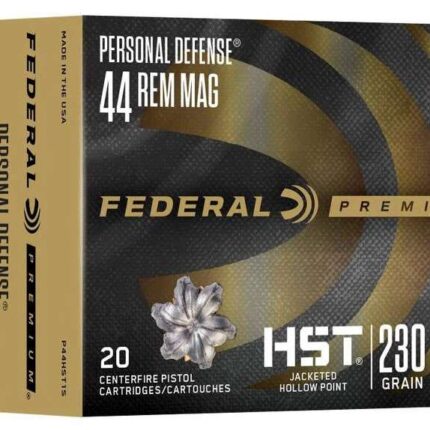 FEDERAL 44 REM MAG "TBD"GR HST JHP PERSONAL DEFENSE 20 RD/BX 10 BX/CS