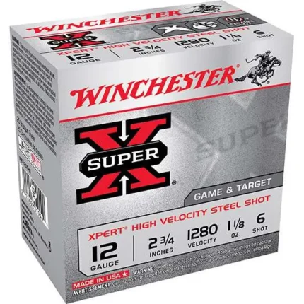 WINCHESTER SUPER X XPERT HV 12GA 2-3/4" #6 1-1/8OZ 25RD BX 250RD CASE