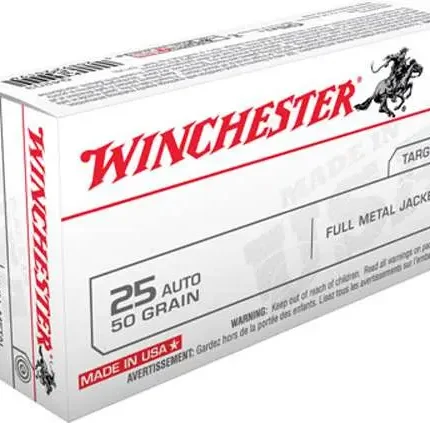 WINCHESTER 25 AUTO 50GR FMJ