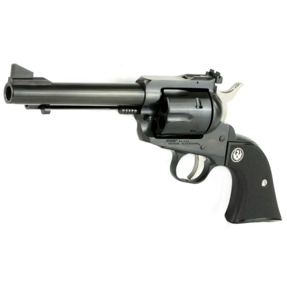 RUGER NEW MODEL BLACKHAWK REV 45COLT 5.5" BLK GRP BLUED - Image 2