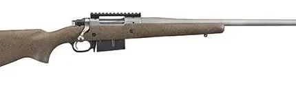RUGER HAWKEYE LR HNTR 6.5PRC BOLT RFL, 22" MT STS THRDED BBL, SPECK BLK/BRN STOCK, 3RD MAG FED