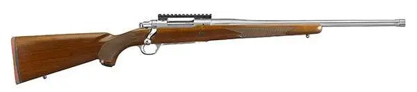 RUGER HAWKEYE HUNTER 6.5CM 22" STS THRDED BBL, AMERICAN WALNUT 4RD - Image 3