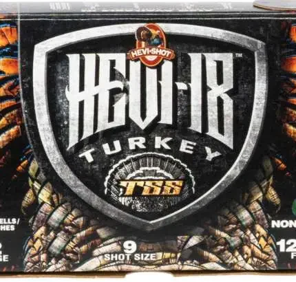 HEVI-SHOT HEVI-18 TSS TURKEY 12GA 3-1/2IN 2-1/4OZ #9 5 RD/BX 10 BX/CS