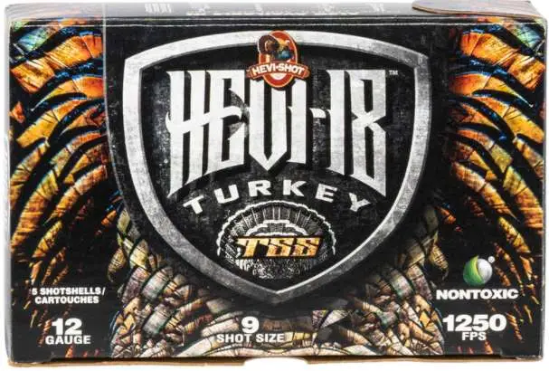 HEVI-SHOT HEVI-18 TSS TURKEY 12GA 3-1/2IN 2-1/4OZ #9 5 RD/BX 10 BX/CS