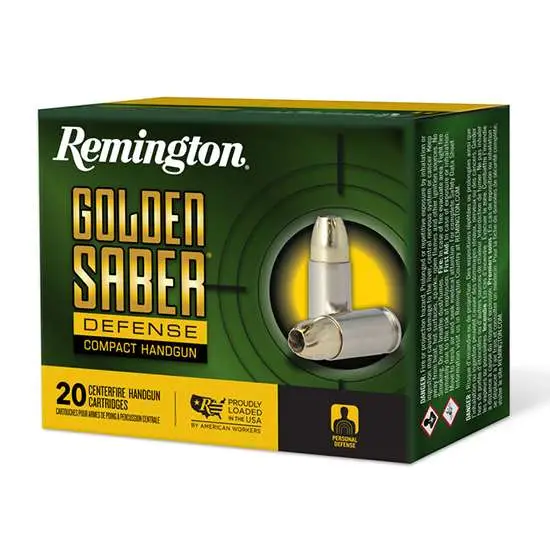REMINGTON 40 S&W 165GR BJHP GOLDEN SABER DEFENSE 20 RD/BX 25 BX/CS