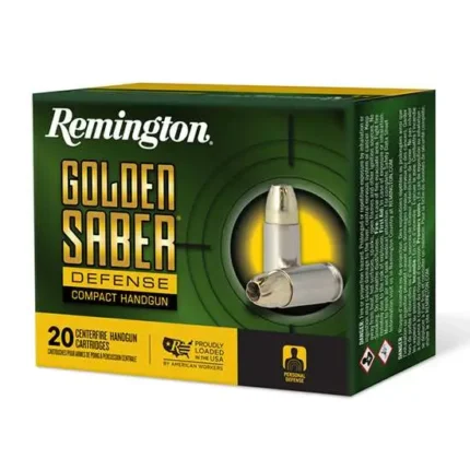 REMINGTON 45 AUTO 230GR BJHP GOLDEN SABER DEFENSE 20 RD/BX 25 BX/CS