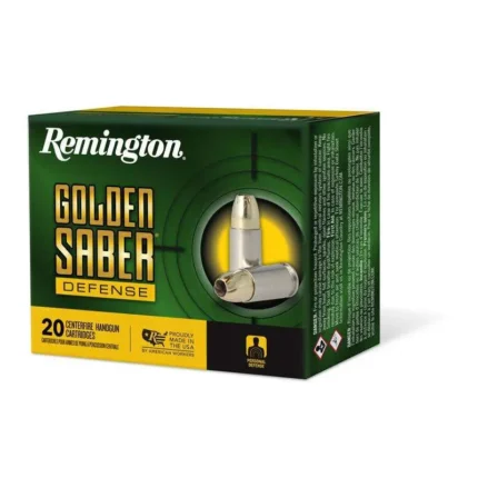 REMINGTON 10MM 180GR BJHP GOLDEN SABER DEFENSE 20 RD/BX 25 BX/CS