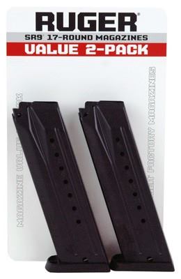 RUGER MAGAZINE TWO PACK SR9 17RD