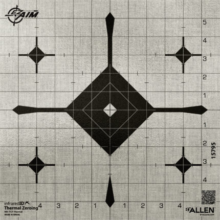 ALLEN EZ AIM THERMAL ID GRID BULLSEYE 12 TARGET