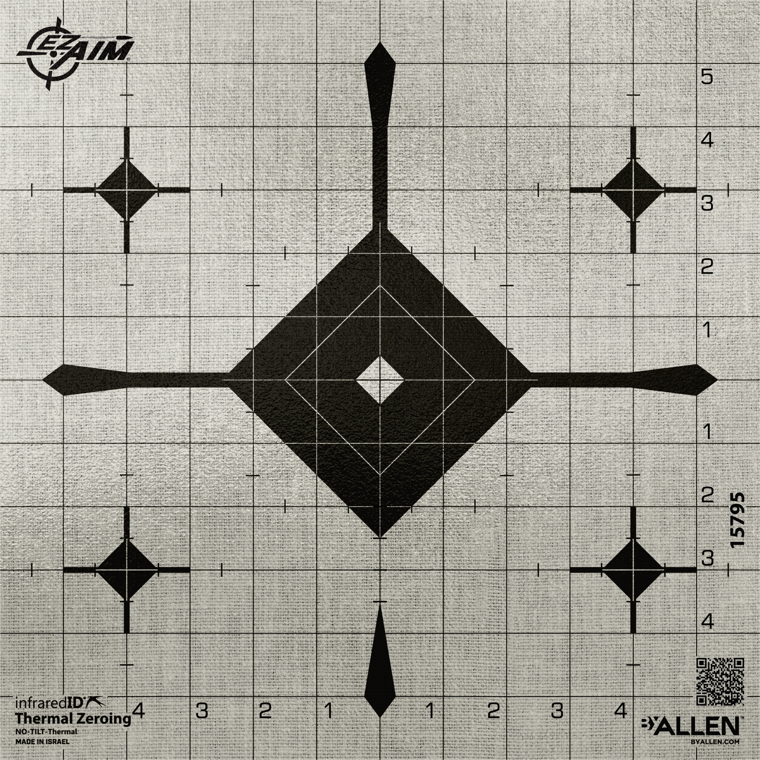 ALLEN EZ AIM THERMAL ID GRID BULLSEYE 12 TARGET