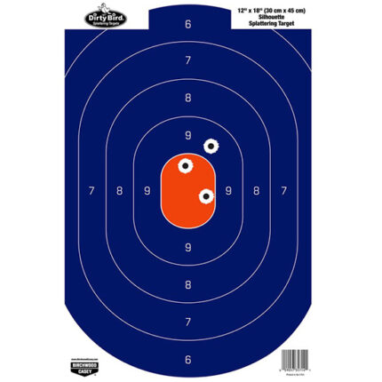 BC DIRTY BIRD SILHOUETTE BLUE ORANGE 12X18 50PK