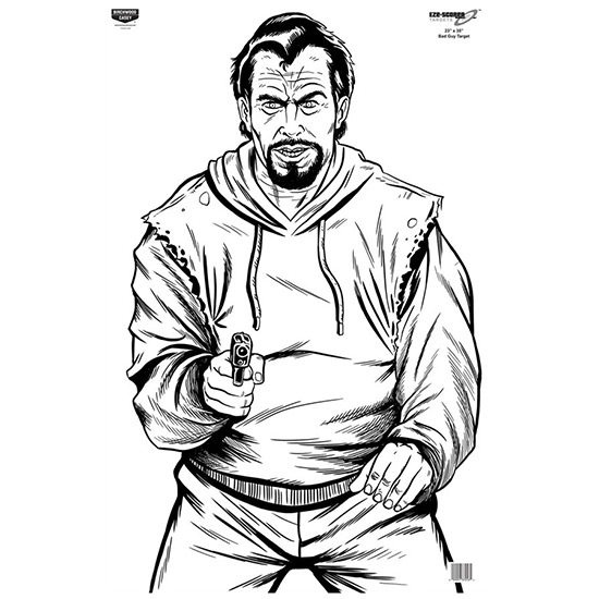 BC EZE-SCORER BC BAD GUY 23X35 PAPER TGT 5PK