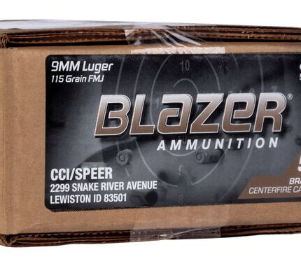 BLAZER BRASS 9MM 115GR FMJ 500RD BOX