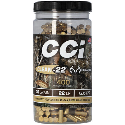 CCI 22LR HV TARGET CLEAN REALTREE 40GR LRN 400/8