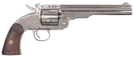 CIM MODEL NO.3 SCHOFIELD & COLT NICKEL 45LC 7