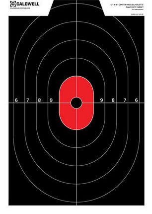 CALDWELL SILHOUETTE CENTER MASS TARGET 8PK
