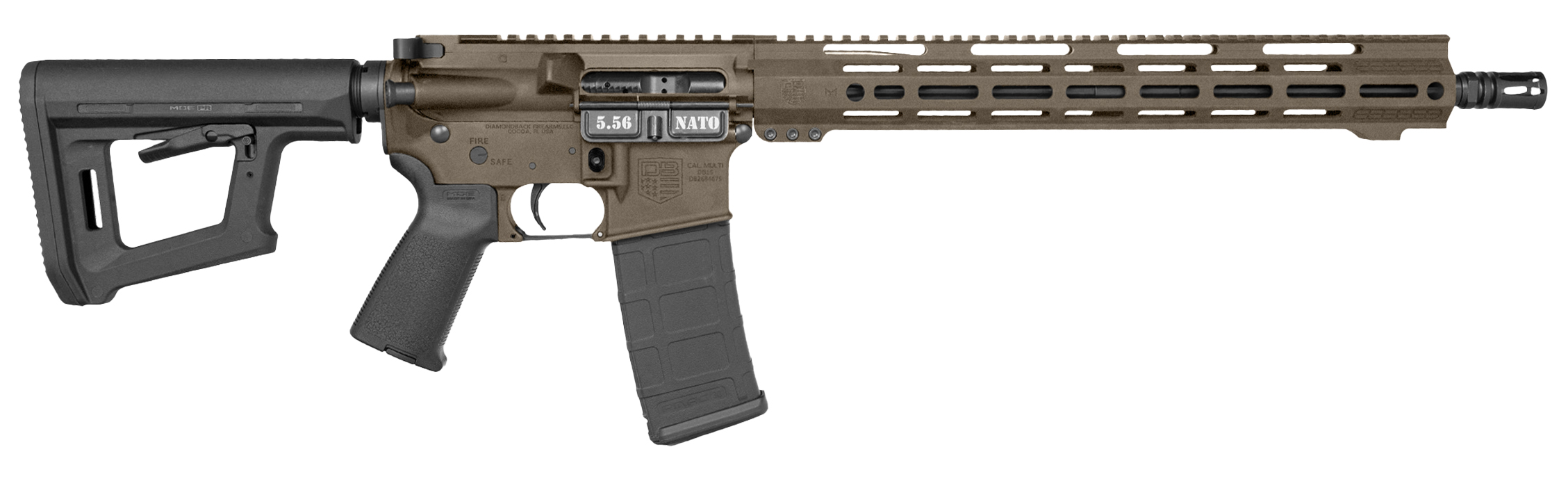 DBF DB15 CARBON 5.56 16 MLOK 15 MIDNIGHT BRONZE