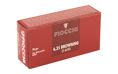 FIOCCHI 25ACP 50GR FMJ 50/1000 - Image 2
