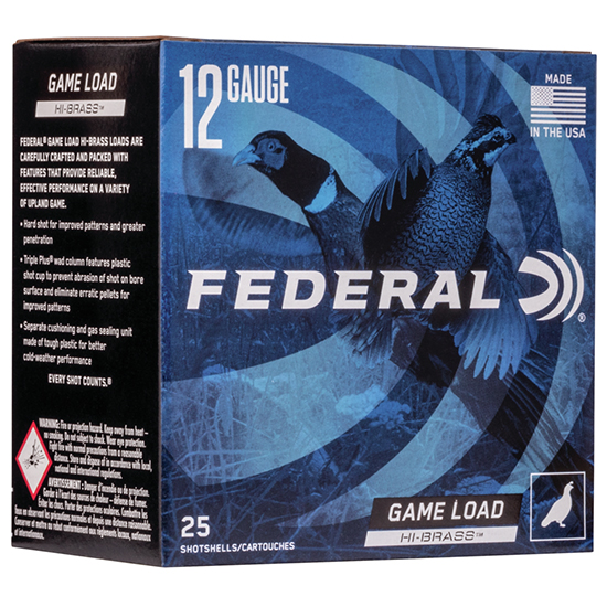 FED GAME-SHOK HI-BRASS 12GA 2.75 #4 25/10