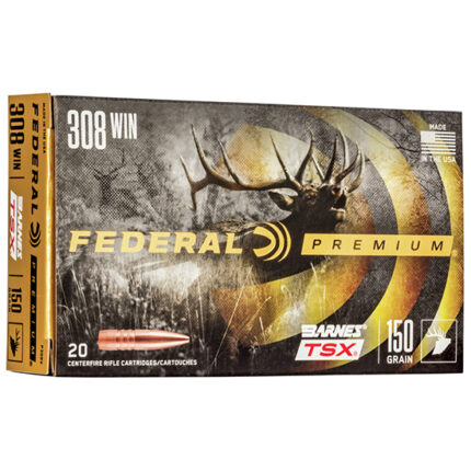 FED PREMIUM 308WIN 150GR BARNES TSX 20/10