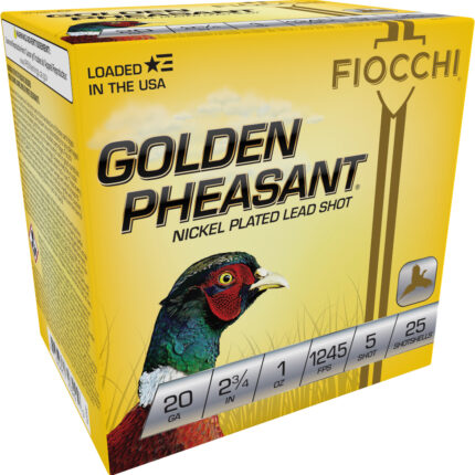FIO GOLDEN PHEASANT 20GA 2.75 1OZ #5 25/10