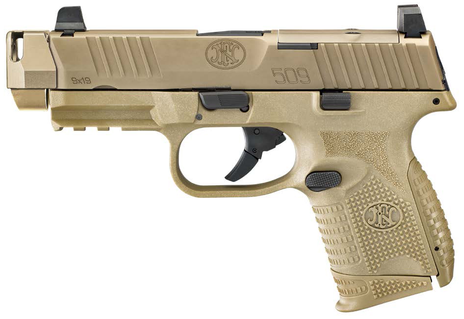 FN 509 COMPACT MRD COMP 9MM 4.2 FDE OR 12/15RD