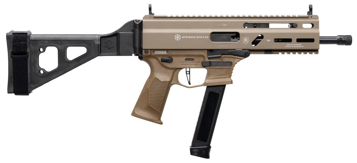 GO GRAND POWER STRIBOG SP9A3G 9MM SBT FDE