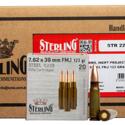 GO STERLING 7.62X39 123GR FMJ 1000RD CASE