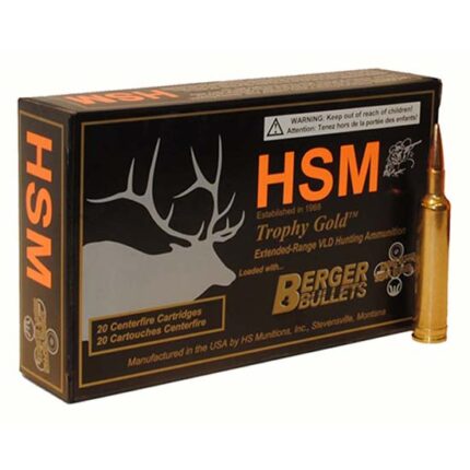 HSM TROPHY GOLD 243WIN 95GR BERGER VLD 20/25