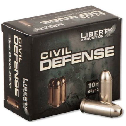 LIB AMMO CIVIL DEFENSE 10MM 60GR COPPER 20/50