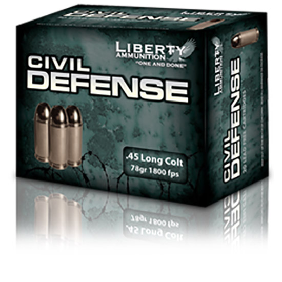 LIB AMMO CIVIL DEFENSE 45LC 78GR COPPER 20/50