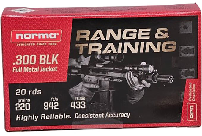 NORMA RANGE & TRAINING 300BLK 220GR TMJ 20/10