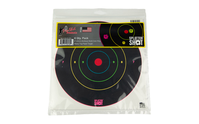 PROSHOT 8" MULTI CLR BULLSEYE 6PK