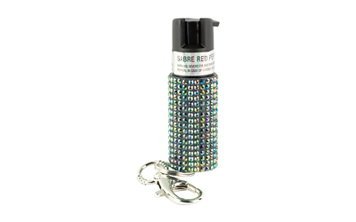SABRE JEWELED SPRAY W/KEY RING BLK