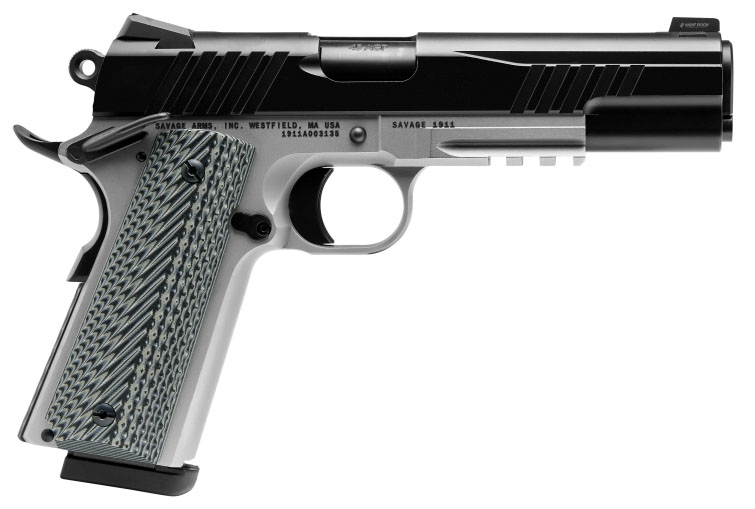 SAV 1911 GOV'T BLK/SS 9MM 5 10RD