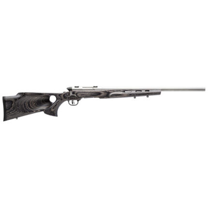 SAV BMAG TARGET 17WSM 22 HVY SS GREY THUMBHOLE