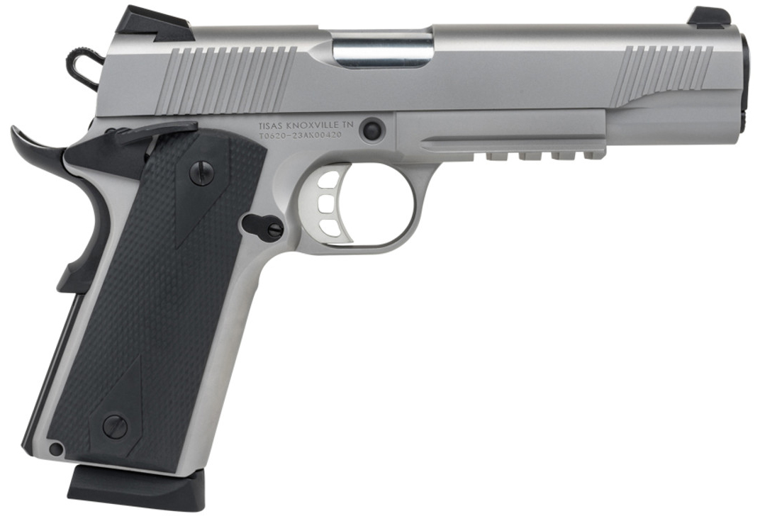 TISAS 1911 DUTY SS45R 45ACP 5 SS RAIL 2 8RD