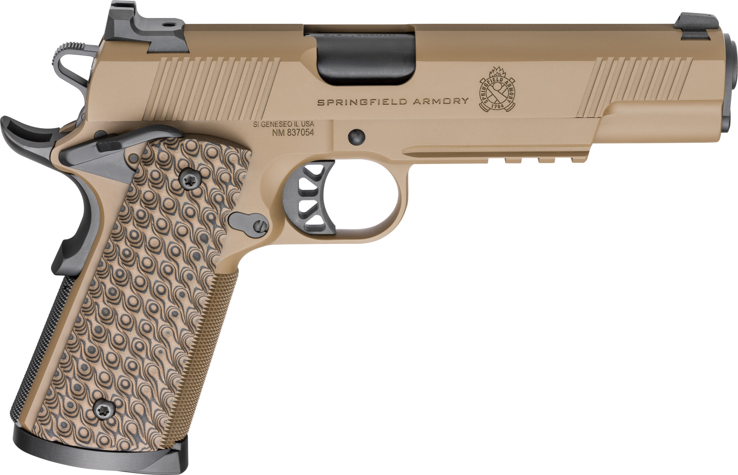 SPR 1911 TRP 45ACP 5 COYOTE W/LIGHT RAIL 8RD