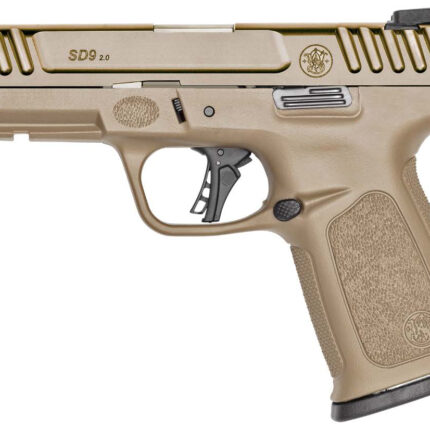 SW SD9 2.0 9MM 4 FDE W/EP3 PLUGS 16RD