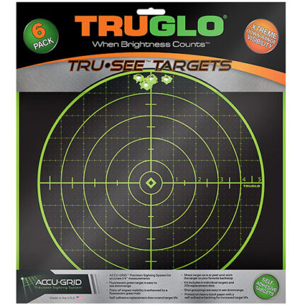 TRUGLO TRU-SEE TARGETS 100 YARD 12X12 6PK