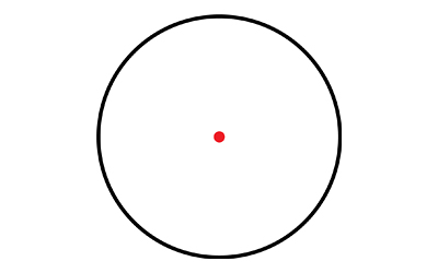 TRUGLO OPEN RED DOT DUAL COLOR BLACK - Image 3