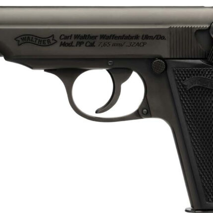 WAL PP SD 32ACP THREADED BLK WITH PANEL GRIP 8RD