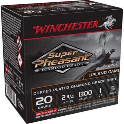 WIN SUPER PHEASANT DG 20GA 2.75 1OZ #5 25/10