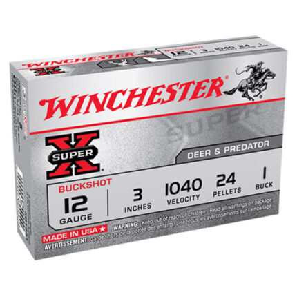 WIN SUPER-X BUCKSHOT 12GA 3 24PEL #1 5/50