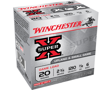 WIN SUPER-X UPLAND 20GA 2.75 7/8OZ #6 25/10