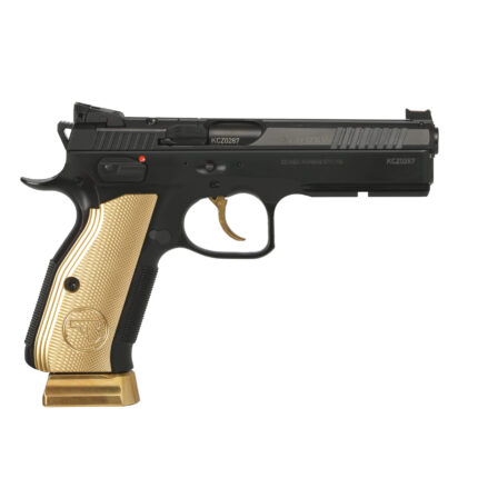 CZ 75 SHADOW 2 9MM 5" GOLD OR AS#