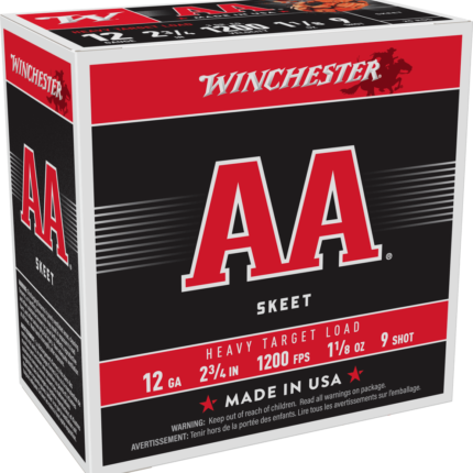 WINCHESTER AA HVY TRGT 12GA 23/4 #9 1-1/8OZ 25RDS