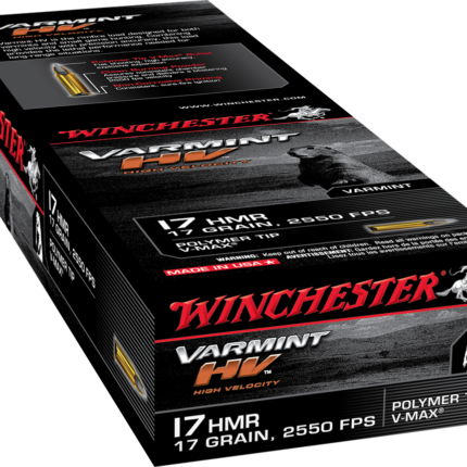 WINCHESTER VARMINT HV 17HMR 17GR V-MAX 50RD BX 1000RD CASE